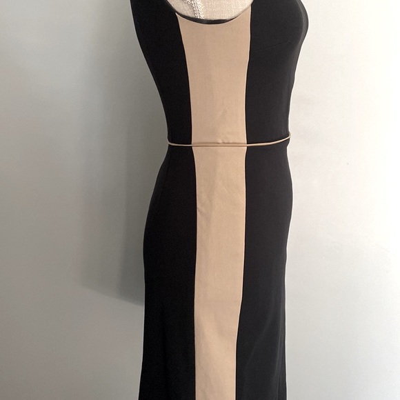 Banana Republic Black and Tan Sleeveless Dress Size 00P - Like new condition - Picture 3 of 4
